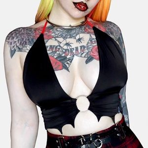 Draculas Daughter O-Ring Halter Top